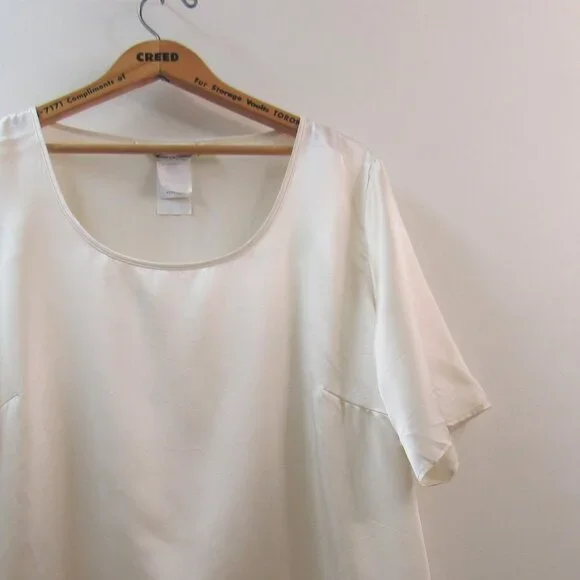 Marina Rinaldi Cream Top - Picture 2 of 5